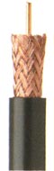 RG11 RG 11 coax coaxial cctv pvc 95 bare copper braid 14 awg solid center conductor wire cable