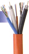 structured multimedia wire cable 2 fibers 2 rg6 quad 2 cat5e 99273 [2] 62.5/125 Tight Buffered Fiber - Orange