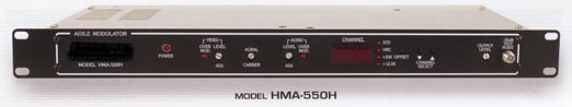rack mounted 550 mhz commercial grade frequency agile modulator hma-550h for head-end head end systems