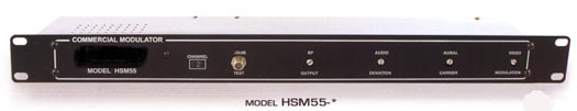 rack mounted fixed channel modulator with additional saw filtering hsm55