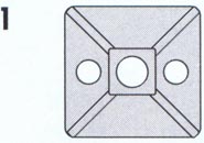 adhesive cable tie mount fth5a fth5a-b