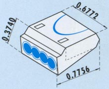 PUSH-IN WIRE CONNECTORS push in 4 wire cable