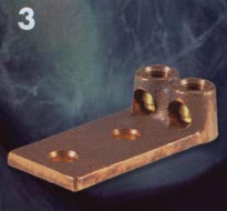 type tl terminal lug lugs copper cu cast bronze tl 250-2l2 500-2l2