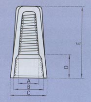 EASY-TWIST STANDARD TYPE WIRE CONNECTORS dimensions