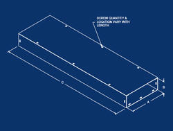 austin lay-in layin lay in wireway wire-way wire way duct housing  for xray x-ray x ray equipment machine electrical electric wire cable