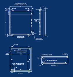 NEMA 4X Stainless Steel Electrical Electronics Enclosure Cabinet Box Housing